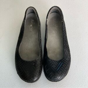 ALEGRIA Petal Black Dazzler Ballet Flats size 9